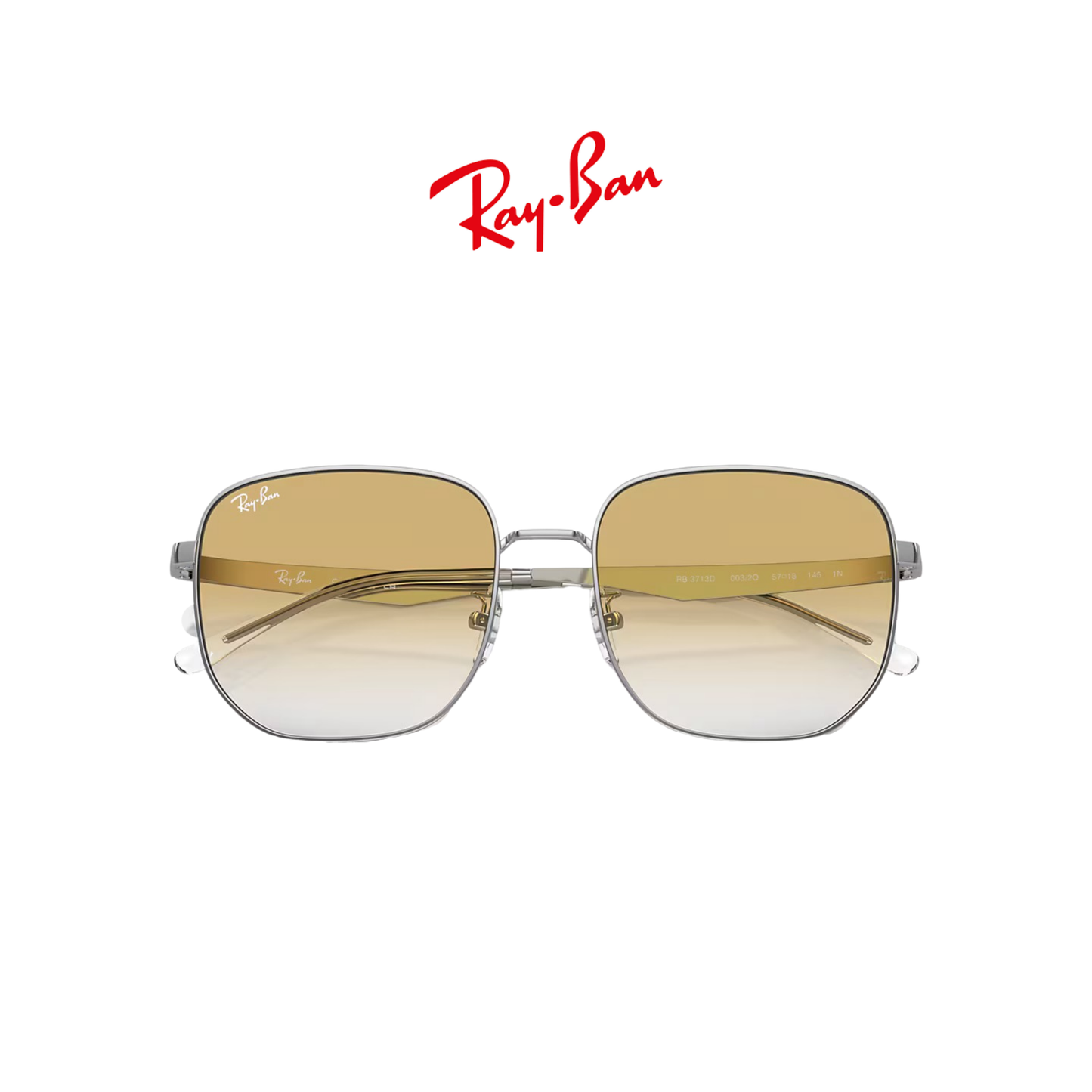 RB3713D SILVER/CLEAR GRADIENT YELLOW