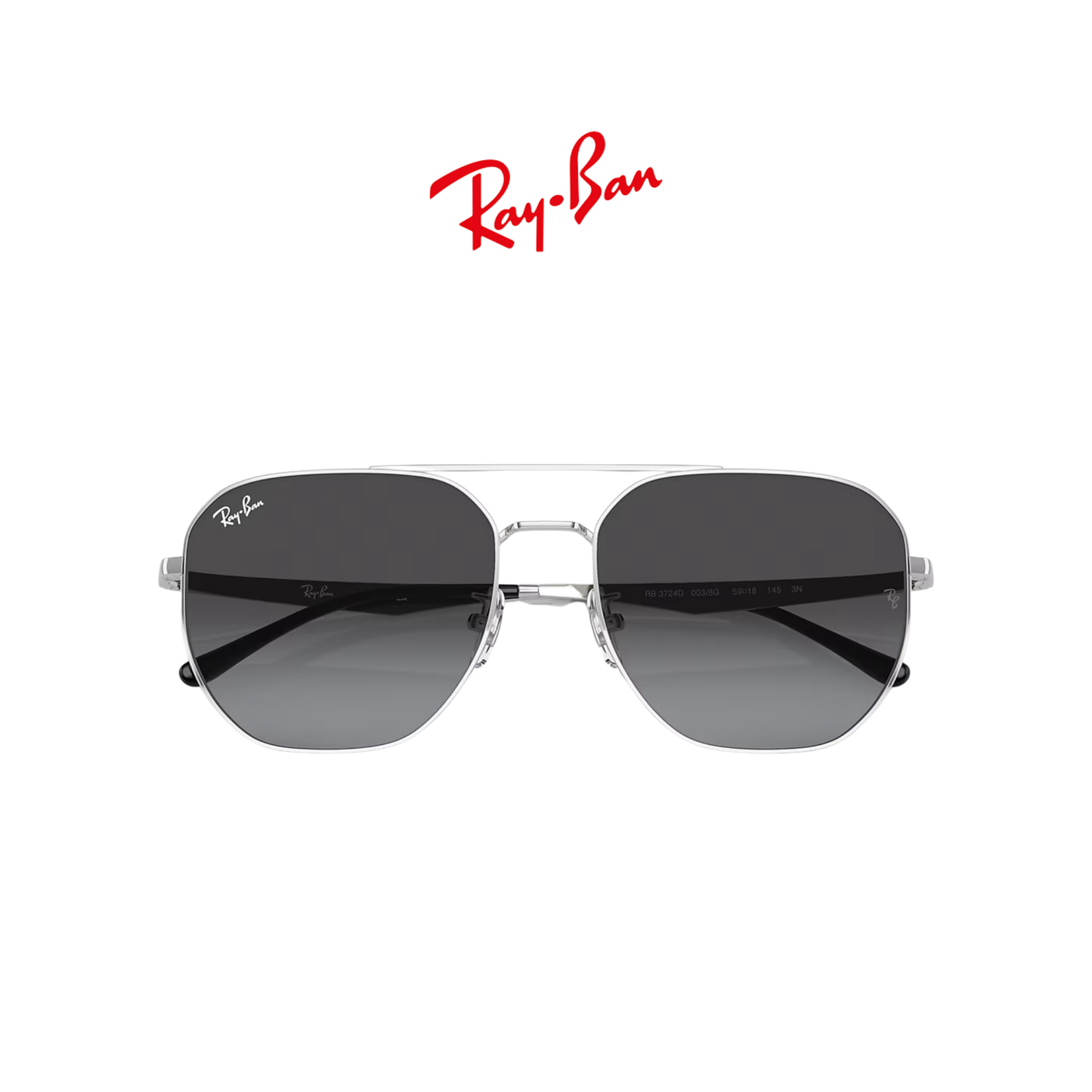 RB3724D SILVER/GREY GRADIENT