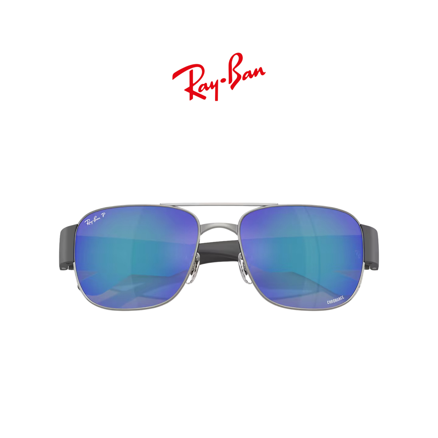 RB3756CH GUNMETAL/ POLAR GREY MIRROR BLUE