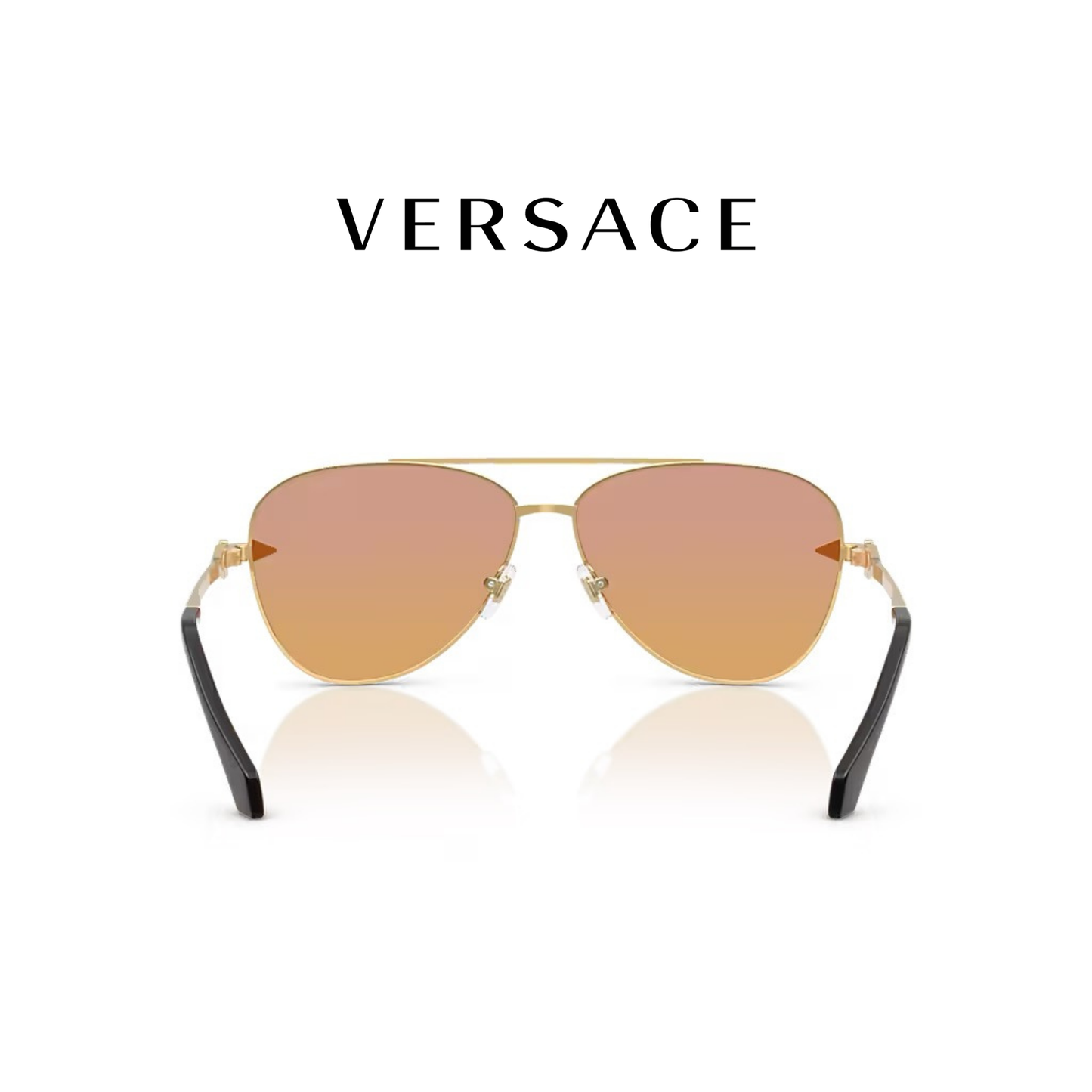 VE2283 GOLD CLEAR FIFTY ORANGE/DARK PINK