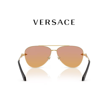 VE2283 GOLD CLEAR FIFTY ORANGE/DARK PINK