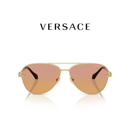 VE2283 GOLD CLEAR FIFTY ORANGE/DARK PINK