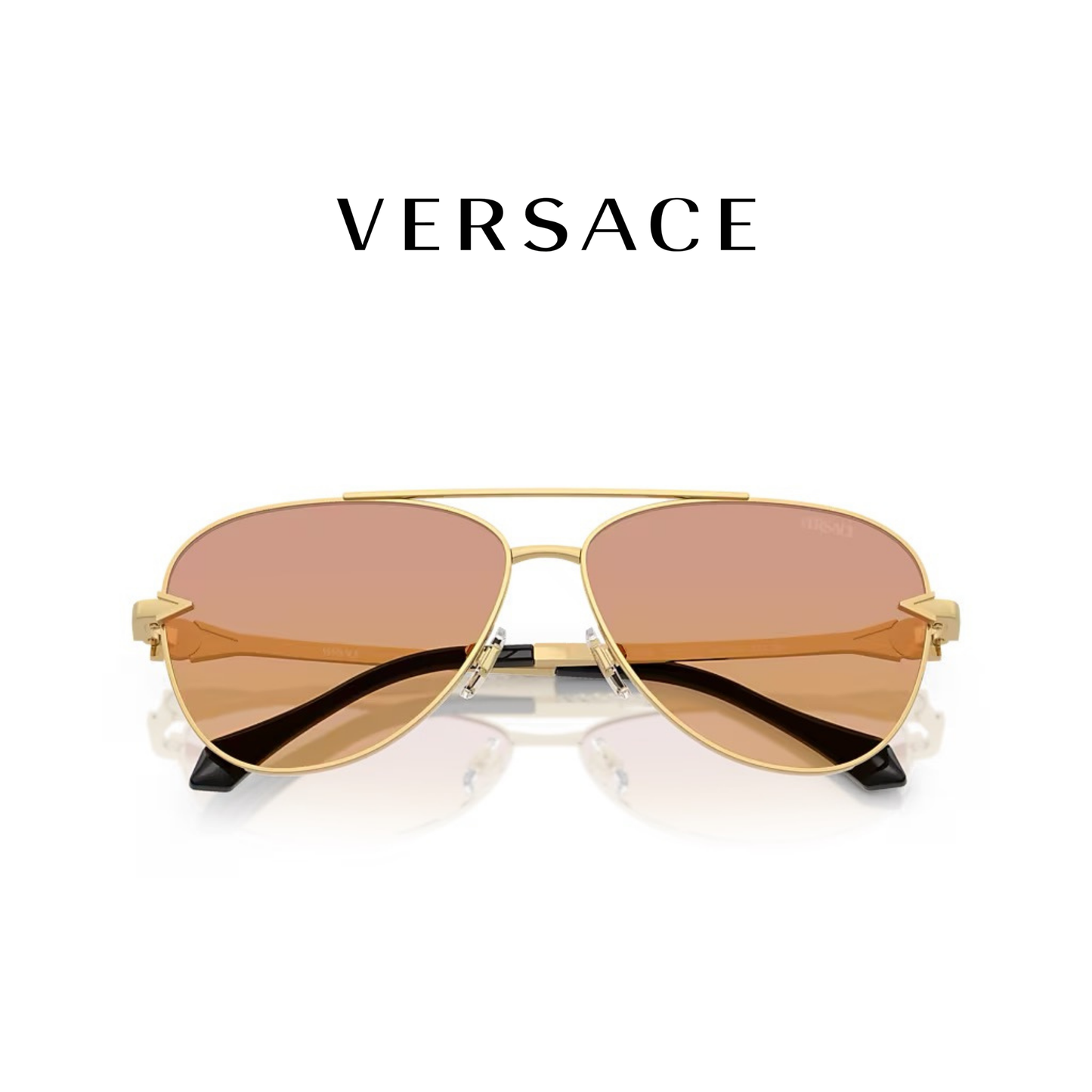 VE2283 GOLD CLEAR FIFTY ORANGE/DARK PINK