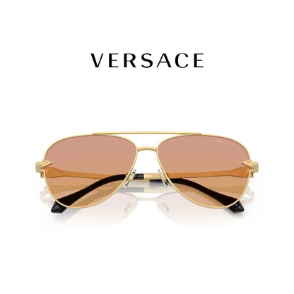 VE2283 GOLD CLEAR FIFTY ORANGE/DARK PINK