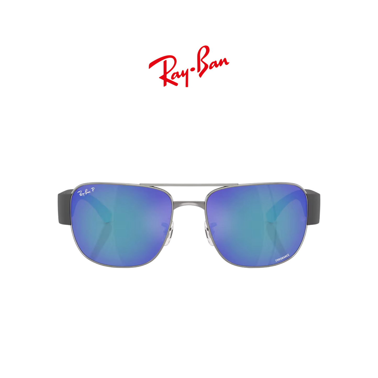 RB3756CH GUNMETAL/ POLAR GREY MIRROR BLUE