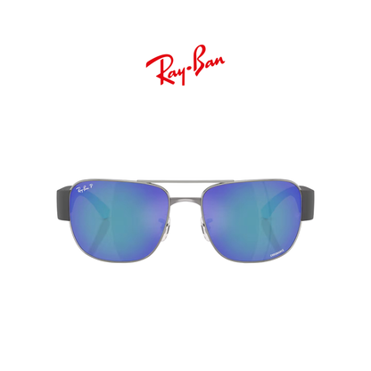 RB3756CH GUNMETAL/ POLAR GREY MIRROR BLUE