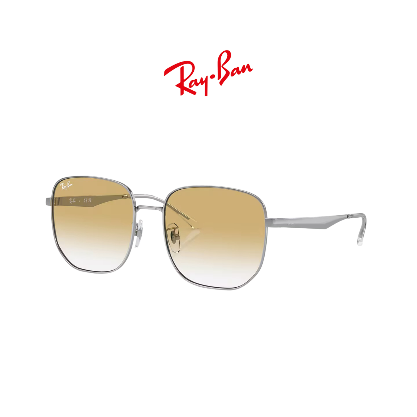 RB3713D SILVER/CLEAR GRADIENT YELLOW