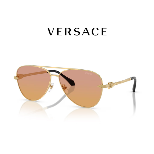 VE2283 GOLD CLEAR FIFTY ORANGE/DARK PINK